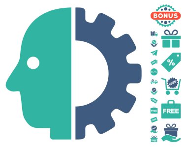 Cyborg kafa simgesi ücretsiz bonus