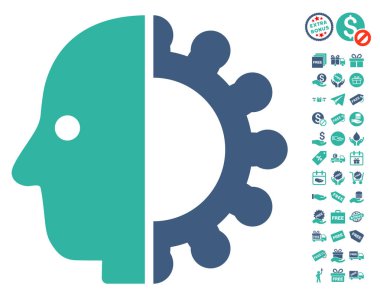 Cyborg kafa simgesi ücretsiz bonus