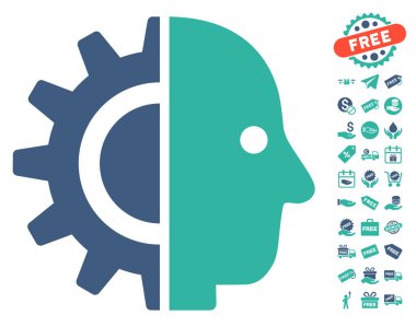 Cyborg kafa simgesi ücretsiz bonus