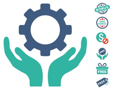 Dişli bakım el simgesini ücretsiz bonus