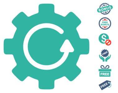 Dişli döndürme simgesi ücretsiz bonus