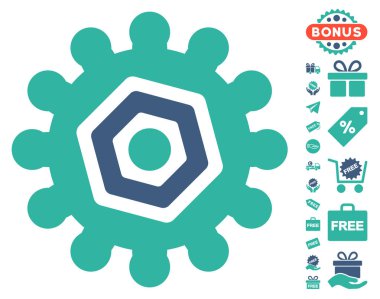 Dişli simgesini ücretsiz bonus