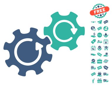 Gears'ı döndürme simgesi ücretsiz bonus