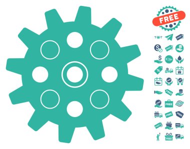 Ücretsiz Bonus ile gearwheel simgesi