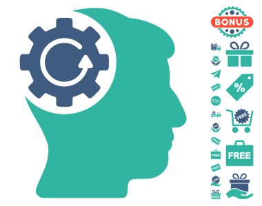 Akıl dişli döndürme simgesi ücretsiz bonus