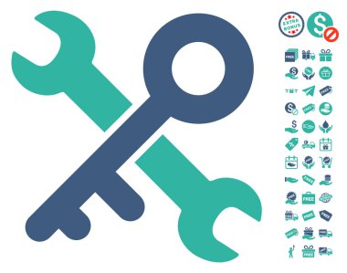 Anahtar simgesi ücretsiz Bonus ile araçları