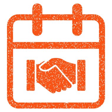 Sözleşme gün grenli doku simgesi