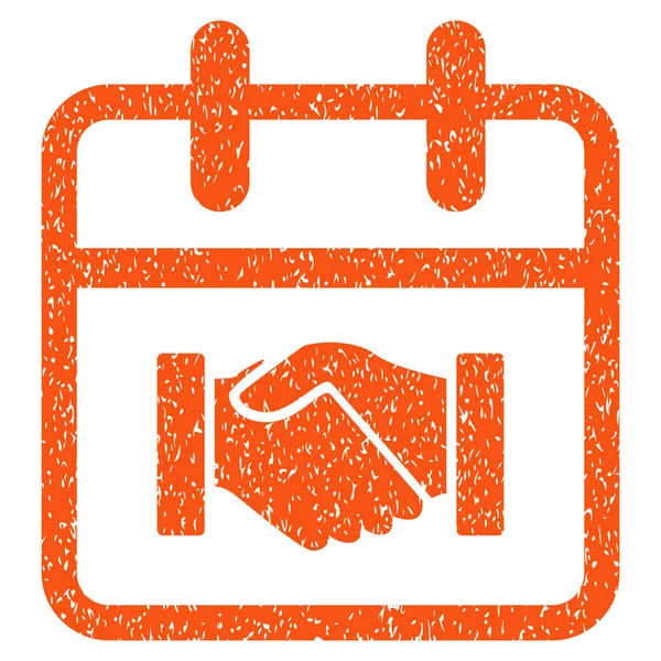 Sözleşme gün grenli doku simgesi