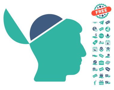 Ücretsiz Bonus ile açık beyin simgesi