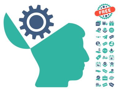 Açık kafa dişli simgesini ücretsiz bonus