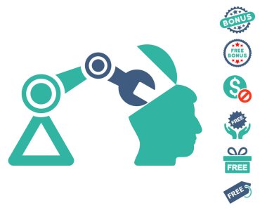 Açık kafa cerrahi manipülatör simgesi ücretsiz bonus