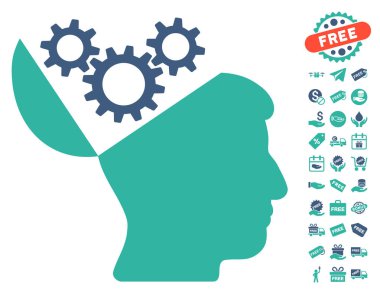 Açık fikirli Gears simgesi ücretsiz bonus