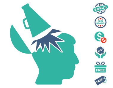 Açık fikirli megafon simgesi ücretsiz bonus