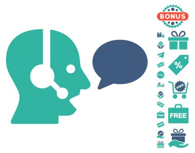 Operatör ileti balon simgesi ücretsiz bonus