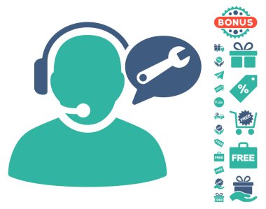 Operatör hizmeti ileti simgesi ücretsiz bonus