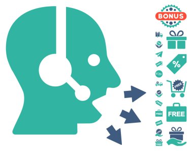 İşleç simgesi ücretsiz Bonus ile konuşmak