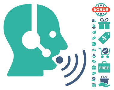 Ses dalgaları simgesi ücretsiz Bonus ile konuşurken işleç