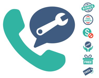 Telefon hizmeti ileti simgesi ücretsiz bonus