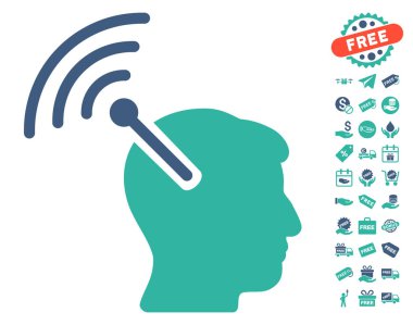 Radyo sinirsel arayüzü simgesi ücretsiz bonus