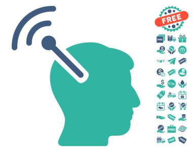 Radyo sinirsel arayüzü simgesi ücretsiz bonus