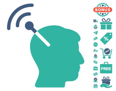 Radyo sinirsel arayüzü simgesi ücretsiz bonus