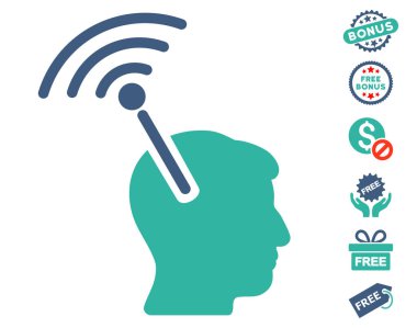 Radyo sinirsel arayüzü simgesi ücretsiz bonus