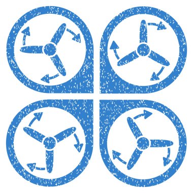 Helikopter vida döndürme grenli doku simgesi