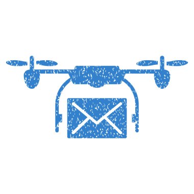 Posta teslim dron grenli doku simgesi