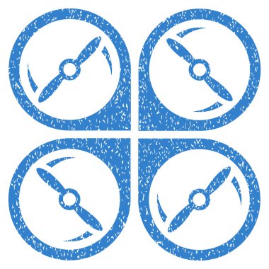 Quadcopter vida döndürme grenli doku simgesi