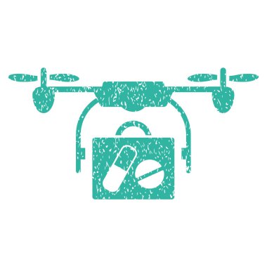 Airdrone eczane teslim grenli doku simgesi