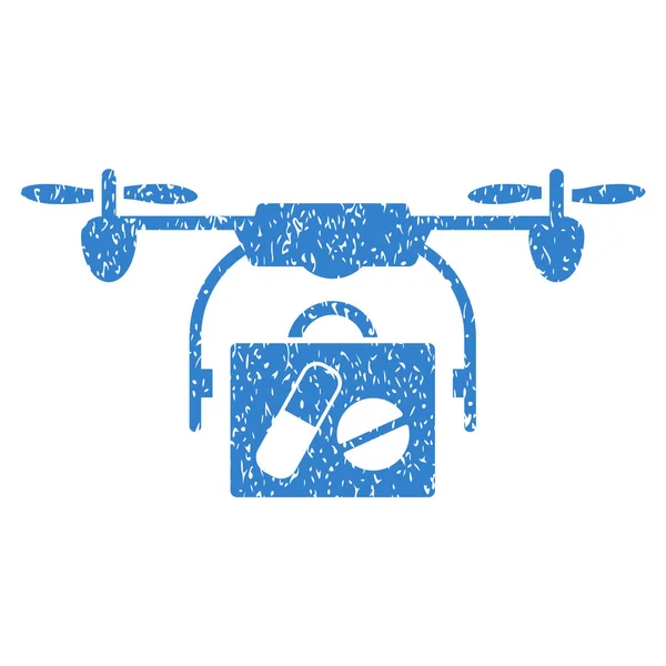 Apteka Airdrone dostawy ziarniste tekstury ikony — Zdjęcie stockowe