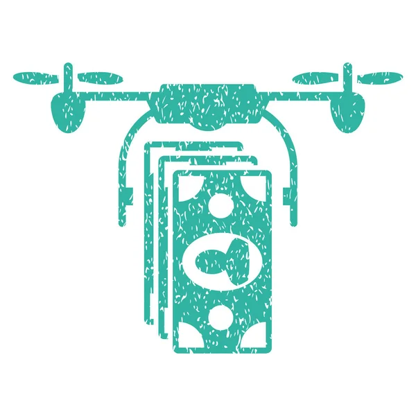 Drone banknotlar ödeme grenli doku simgesi — Stok fotoğraf