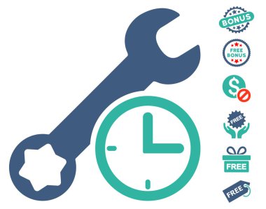 Hizmet saat simgesini ücretsiz bonus