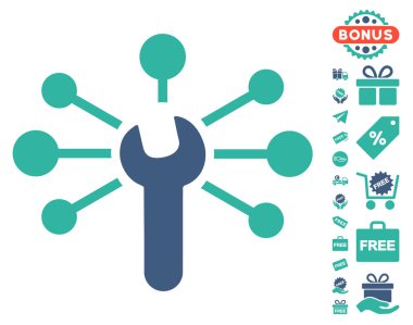 Hizmet anahtarı ilişkiler simgesi ücretsiz bonus