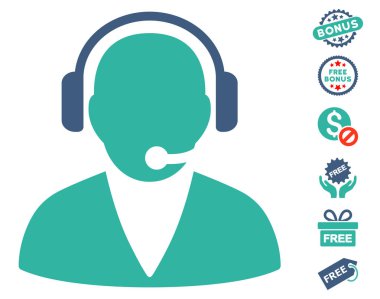 Ücretsiz Bonus ile destek işleç simgesi