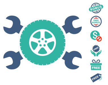 Lastik Servisi anahtarı simgesini ücretsiz bonus