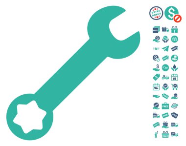 İngiliz anahtarı simgesini ücretsiz bonus