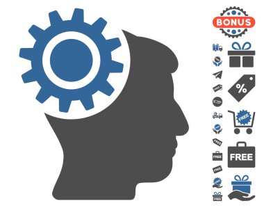 Beyin dişli simgesini ücretsiz bonus