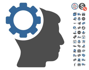 Beyin dişli simgesini ücretsiz bonus