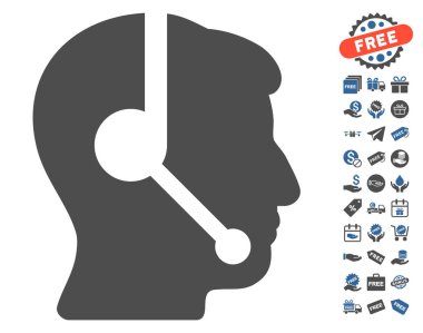 Çağrı Merkezi operatörü simgesi ücretsiz bonus