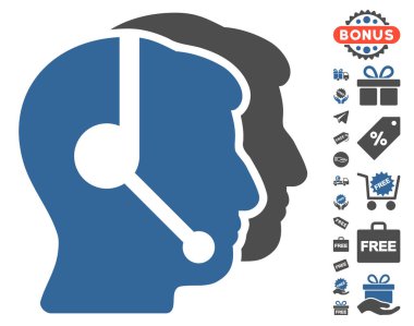 Çağrı merkezi operatörleri simgesi ücretsiz bonus