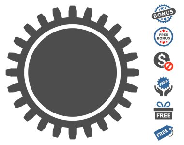 Ücretsiz Bonus dişli simgesiyle