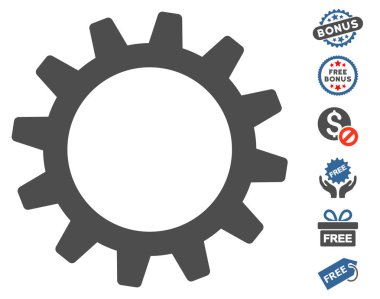 Ücretsiz Bonus dişli simgesiyle
