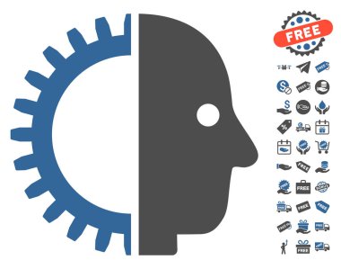 Cyborg kafa simgesi ücretsiz bonus