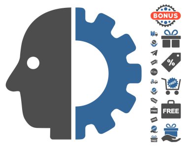 Cyborg kafa simgesi ücretsiz bonus