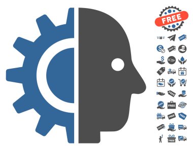 Cyborg kafa simgesi ücretsiz bonus