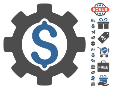 Ücretsiz Bonus ile Geliştirme maliyet simgesi