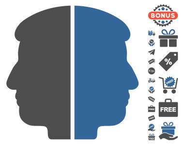 Çift yüzlü simgesi ücretsiz bonus