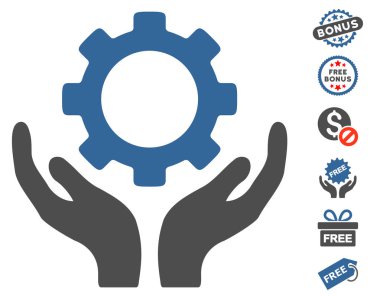 Dişli bakım el simgesini ücretsiz bonus