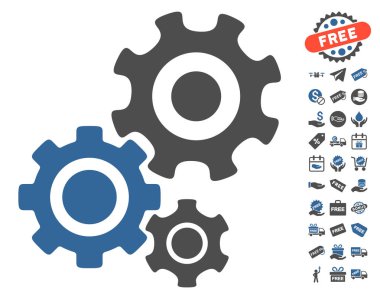 Dişli mekanizması simgesini ücretsiz bonus